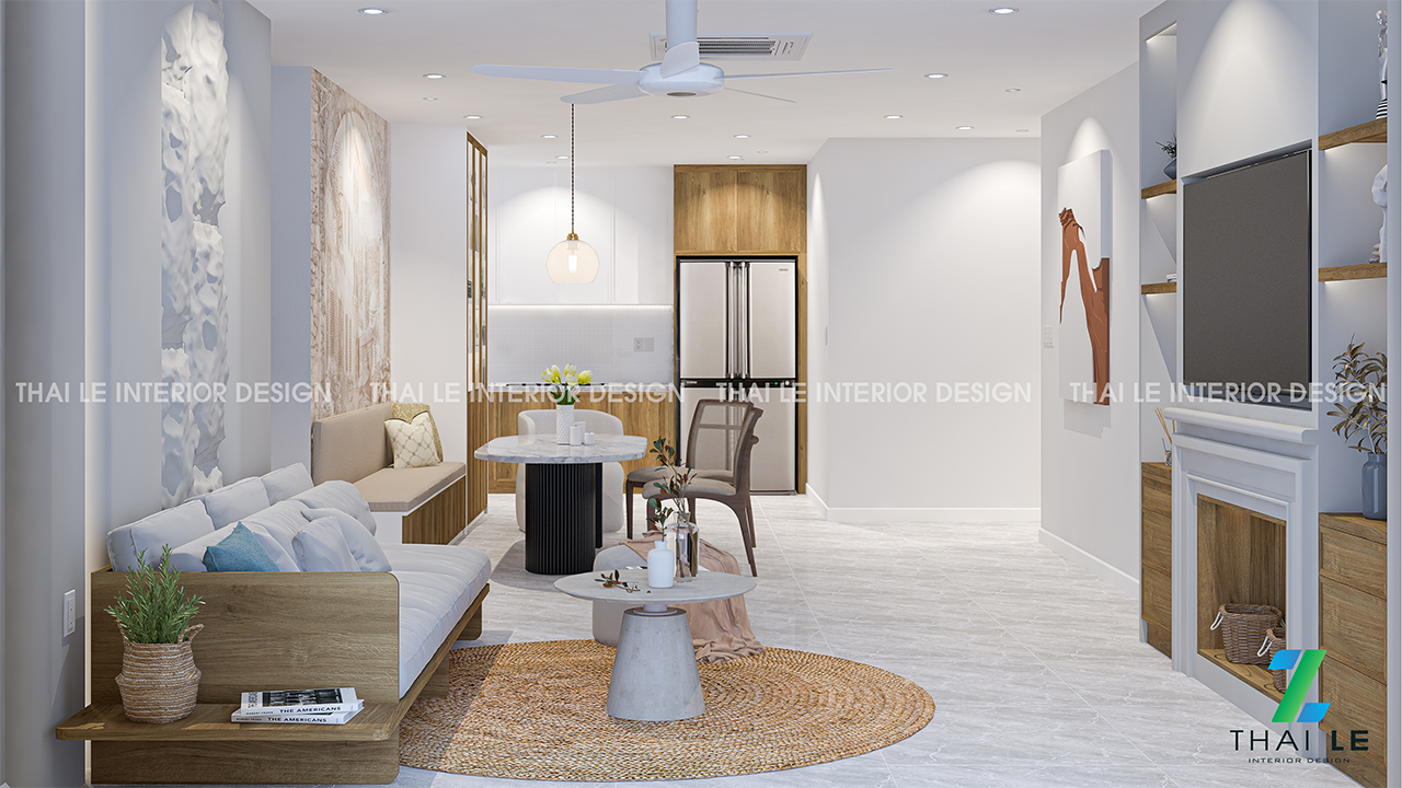 Thiết kế nội thất căn hộ The Antonia Q7 - 106m2